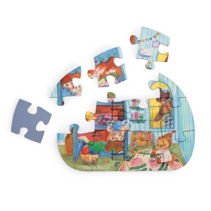 MR_681440 - Set 4 puzzle-uri copii Les Minouchkas 12 piese