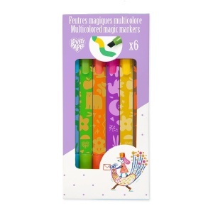 Set 6 carioci magice cu varf dublu, Djeco