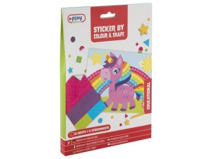 Set abtibilduri pe culori si forme, Grafix, Unicorn