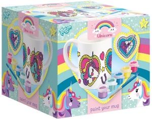 Set creativ Cana de pictat cu unicorni