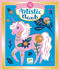 DJ09475-Set creativ cu margele Animale si flori, Djeco