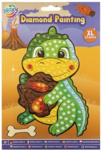 Set creativ diamond painting cu strasuri mari, A5(Dinozaur) Dinozaur