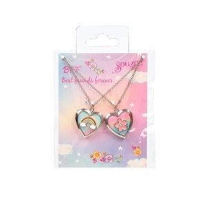 Set doua coliere „Best Friends” cu Inimi, Souza!