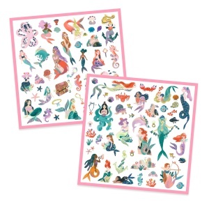 Set stickere cu sirene pentru copii, Djeco