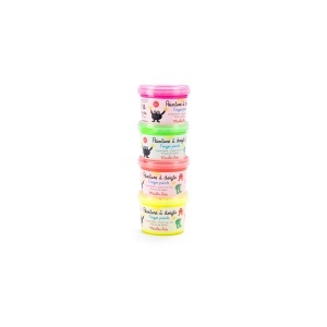 Set 4 tuburi vopsea fluorescentă pentru deget