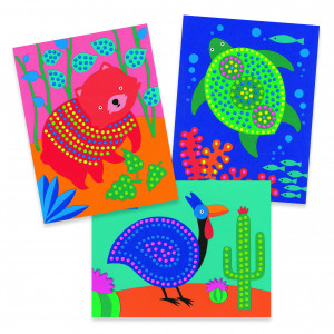 DJ09689-4 planse cu buline Pointillisme, Djeco
