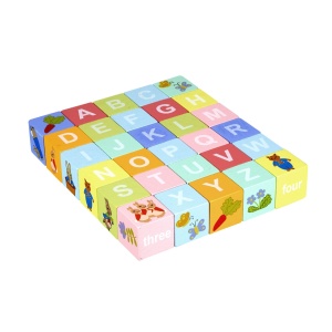 Carucior cu cuburi Peter Rabbit™, Orange Tree Toys