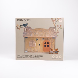 Casuta de papusi cu doua veverite de plus, Egmont Toys