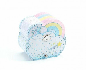 DJ06605-Cutie de bijuterii în formă de nor cu oglindă și unicorn, Djeco