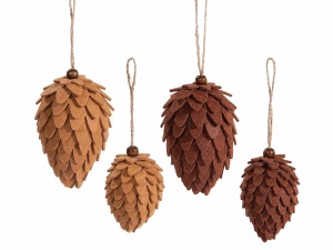 Decoratie de Craciun Con de brad mic