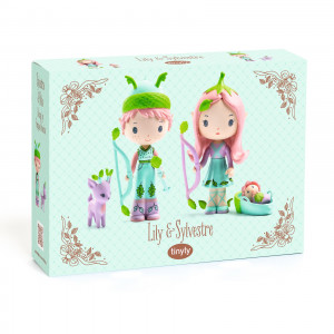 DJ06960-Figurine Tinyly Elfii Lily & Sylvestre, Djeco