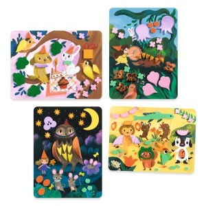 Set creativ cu stickere sclipitoare pentru copii 3–6 ani.