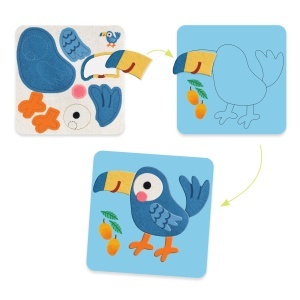 DJ00047 Kit creativ cu stickere moi din fetru pentru copii