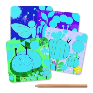 DJ09092 - Detaliu planșă de răzuit cu insectă colorată, Djeco