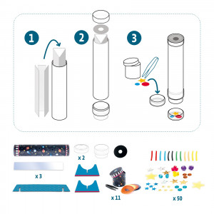 DJ07922-Kit creativ DIY Caleidoscop , Djeco