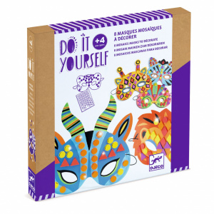 Joc creativ DIY Masti animale din jungla, Djeco