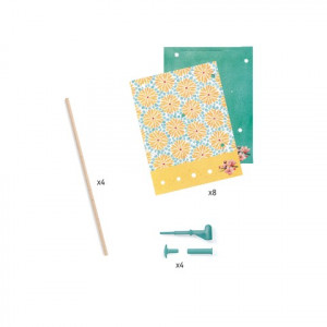 DJ07920Atelier creativ DIY Moristi de vant model cu flori, Djeco