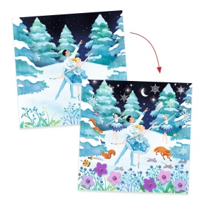 DJ09438 - Joc creativ cu foi metalice și flori decorative, Djeco