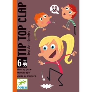 DJ05120- Joc de societate cu cartonașe colorate pentru copii și familie Tip Top Clap, Djeco