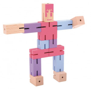 Fr_17343-Joc logic IQ Puzzle 3D Figurina violet, Fridolin