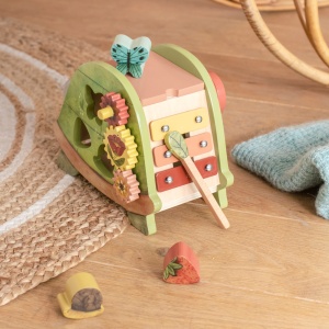Jucarie multifunctional Broscuta testoasa din lemn, Moulin roty