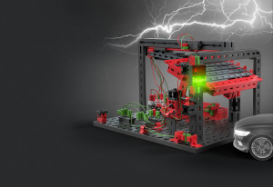 559883_Kit STEM Invata elementele de baza ale electronicii prin joaca Fischertechnik 