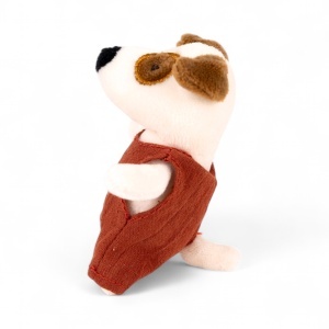 Catelul Eddie de pluș cu salopeta, Egmont Toys