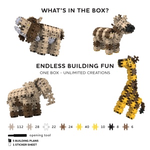 Nano Clics Pentru construit animale salbatice 250 piese, Clicformers
