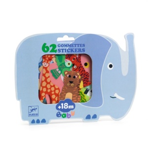 DJ00059 - Stickere savana cu lei și girafe, Djeco 