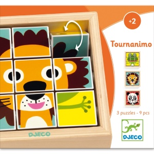 DJ01953-Puzzle din cuburi Tournanimo, Djeco
