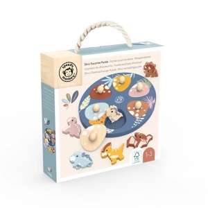 Puzzle din lemn Dinozauri, Speedy Monkey