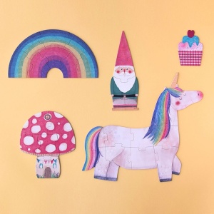 Lj_PZ572U-Puzzle evolutiv si reversibil Petrecerea unicornului, Londji