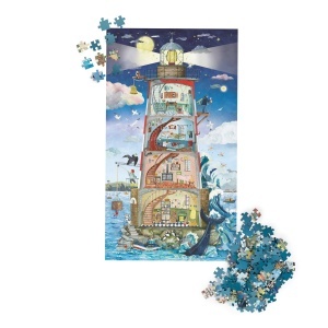 Puzzle Farul - 500 piese cu poster ghid inclus