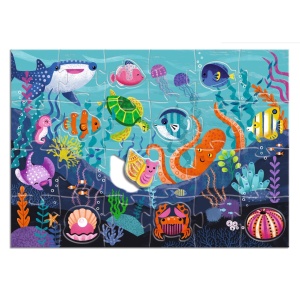 DJ07166-Puzzle gigant 32 piese Aventuri in mare, Djeco