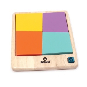 Puzzle logic Svoora din lemn cu 5 piese