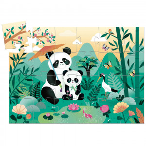 DJ07282-Puzzle Panda Leo si mamica lui, Djeco