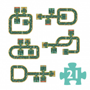 DJ07162-Puzzle trasee masinute Drumuri, Djeco