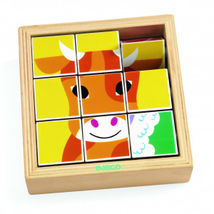DJ01955-Puzzle rotativ  2 ani Animoroll, Djeco