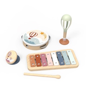 Set de instrumente muzicale din lemn Speedy Monkey