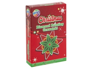 Set creativ DIY, Ornamente de Craciun, Dimaond painting, Stea(Stea) Stea