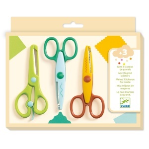 Set cu 3 foarfece decorative, Djeco