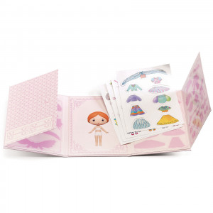DJ06981-Set cu autocolante repozitionabile Miss Lilyruby, Djeco