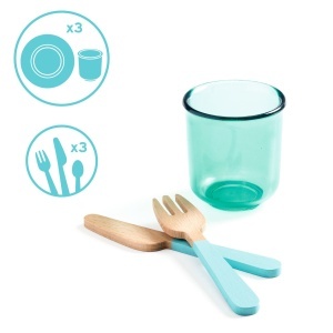 DJ05522 Set de veselă din lemn pentru copii