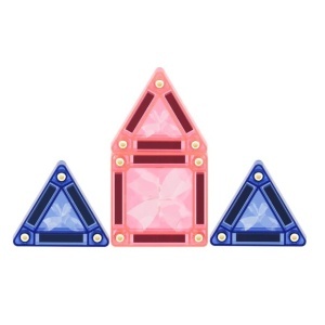 Plăci magnetice mini pastelate Cleverclixx – dezvoltă imaginația și creativitatea