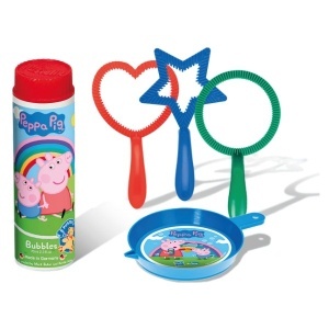 Perfect pentru copiii mici, include soluție gata de utilizat și accesorii tematice