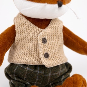 Max Vulpea, jucărie de pluș cu blană roșcată-ruginie și piept alb, Egmont Toys