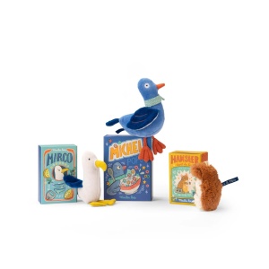 Zornaitoare bebe textil pasare, Moulin Roty