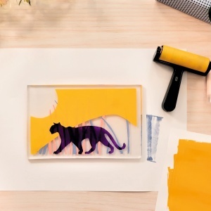 Placă de gel silicon pentru imprimare artistică