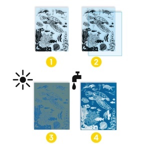 Hârtie fotosensibilă 21x28 cm – material creativ pentru copii