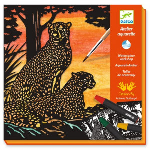 DJ09348-Aactivitate creativa cu creioane acuarela Lumina din fundal, Djeco